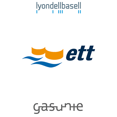 logo's: Lyondellbasell, ett, gasunie